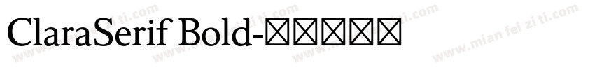 ClaraSerif Bold字体转换